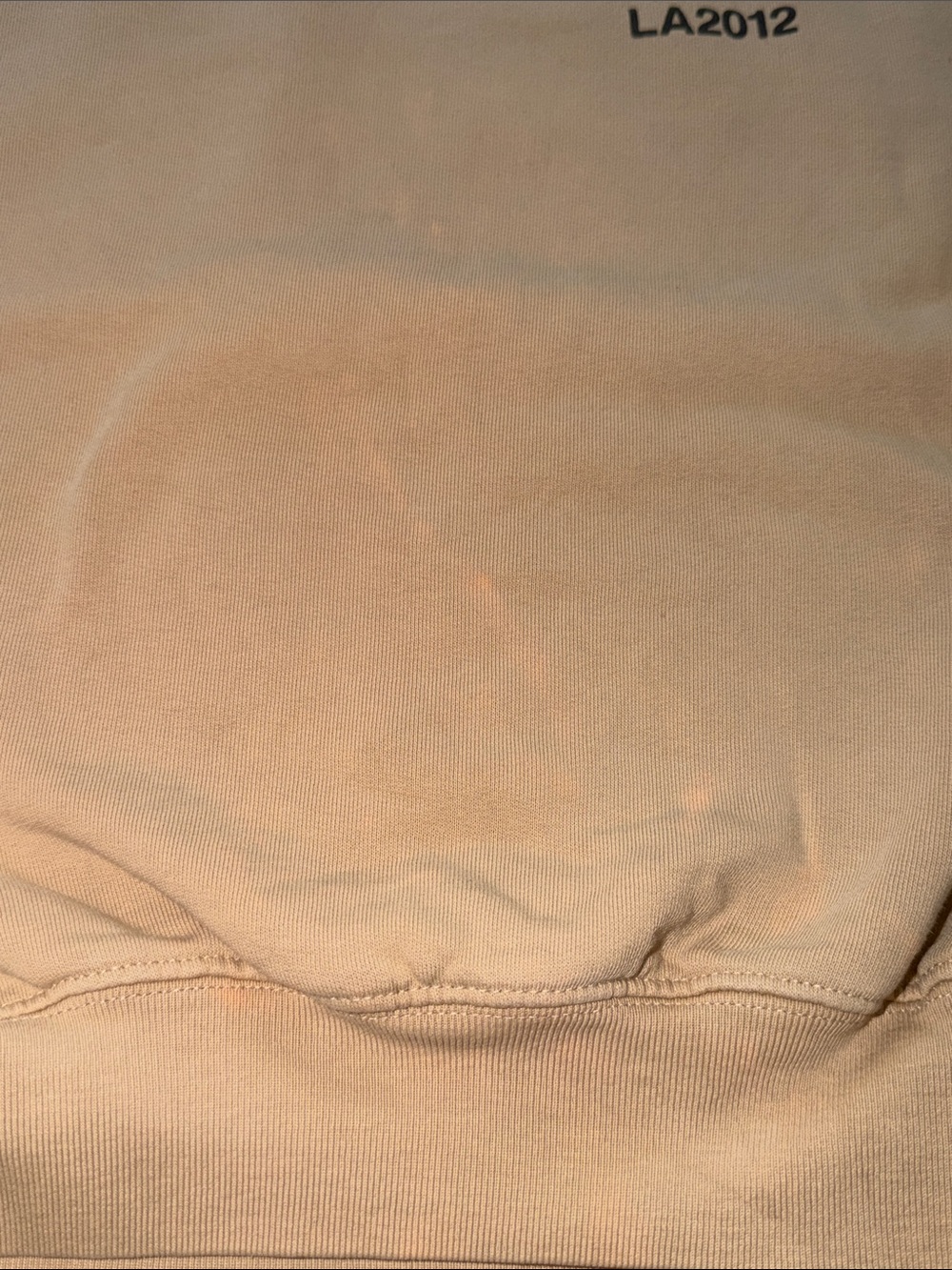 Anine Bing Tan Crewneck Sweatshirt with Black Logo - Picture 2 of 6